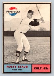 1963 Pepsi Rusty Staub Colt 45's Baseball Card