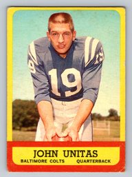 1963 Topps #1 Johnny Unitas Football Card VG #1