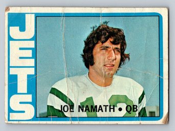 1972 Topps #100 Joe Namath Football Card