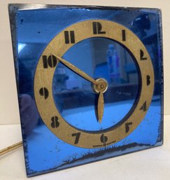 Vintage GENERAL ELECTRIC Clock With Blue Tinted Glass