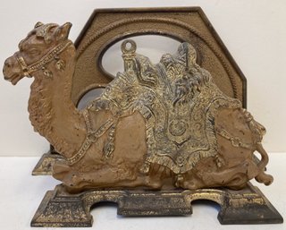 Antique Cast Iron CAMEL Letter Holder By JUDD