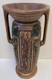 Vintage ROSEVILLE Double Handled Pottery Vase