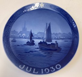 1930 Bing And Grondahl Blue And White Collectors Plate