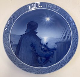 1927 Bing And Grondahl Blue And White Collectors Plate