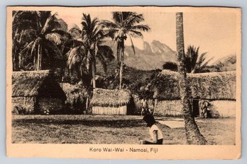 1950's Fiji Koro Wai Wai Namosi Postcard