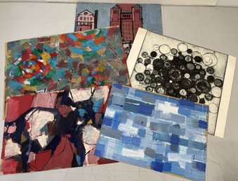 (5) Assorted Paintings By Donald Stoltenberg  (Lot #2)