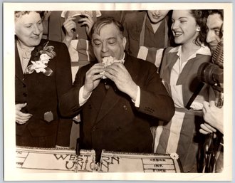 1944 Fiorello La Guardia New York Mayor News Service Photo - Type 1