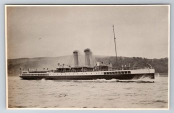 1930's Steamship Real Photo Postcard