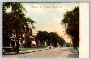 C. 1905 Atlanta GA Peachtree Street Early Postcard