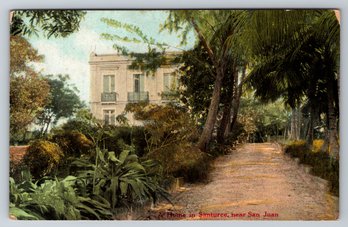 1909 Santuce Puerto Rico Home Postcard