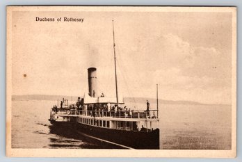 1930's Duchess Of Rothesay Steamship Postcard - Used At Dunkirk Evacuation