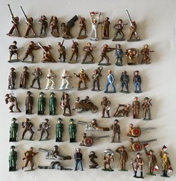(61) Vintage Metal Soldiers/Figurines Lot #6