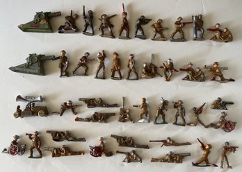 (42) Vintage Metal Soldiers/Figurines Lot #9