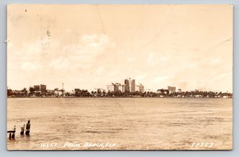 1940 West Palm Beach Florida Real Photo Postcard RPPC