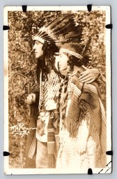 1920s Missoula MT Native American Real Photo Postcard