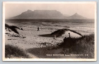 1930s South Africa Table Mountain Real Photo Postcard