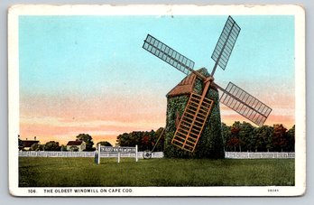 1920s Cape Cod Windmill Postcard