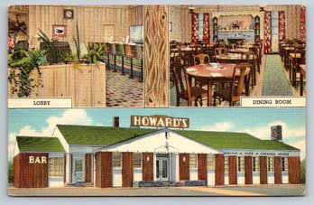 1940s Rock Springs WY Howards Motel Postcard