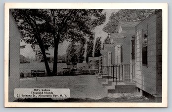 1940s Thousand Islands NY Hills Cabins Postcard