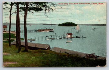 1910s Onset Ma Cape Cod Bay View Postcard