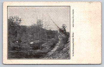 1908 West Penn Hunker Valley PA Trolly Train Postcard