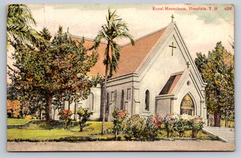 1910s Honolulu HI Royal Mausoleum Pre-Statehood Postcard