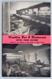 1950s New York Hotel Times Square Healine Ballroom Postcard