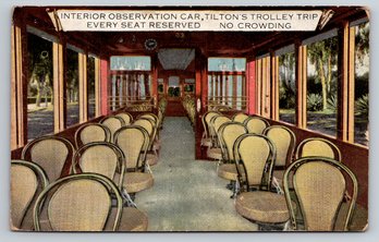 1910 Los Angeles CA Tilton's Trolley Trip Train Postcard