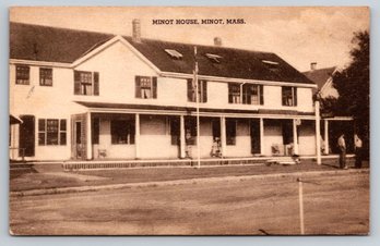 1943 Minot MA House Postcard