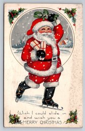 1923 Santa Claus Christmas Postcard