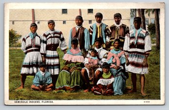 1926 Seminole Native American Indian Florida Postcard