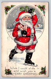 1921 Santa Claus Christmas Postcard