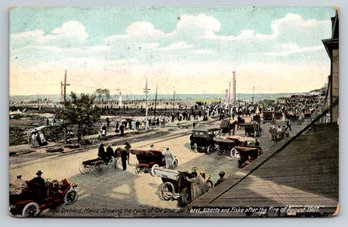 1908 Old Orchard Beach ME Emerson Hotel After Fire Postcard