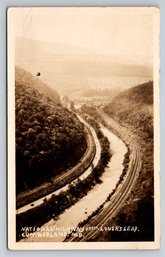 1920s Cumberland MD National Highway Real Photo Postcard RPPC