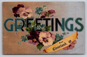 1910 Cleveland Ohio Postcard - RPO Postmark