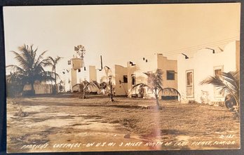 1930s Fort Pierce FL Cottages Real Photo Postcard