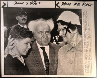 1961 David Ben Gurion Israeli Prime Minister 8 X 10 Wire Photo