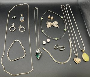(13) Sterling Silver .925 Jewelry Lot 3.43 TOZ