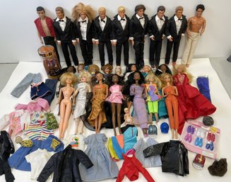 Large Assortment Of 1960s - 2000s BARBIE Dolls And Accessories