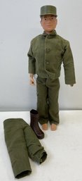 1964 Early Patent Pending Soft Head GI JOE Doll With Garrison Hat