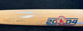 David Ortiz Autographed 2004 World Series Steiner Authentic Cooperstown Bat Limited 7 Of 10