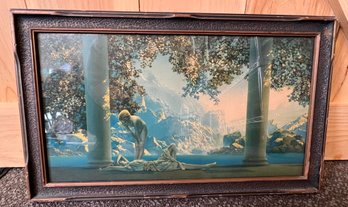 1923 Maxfield Parrish Original Lithograph Daybreak Framed