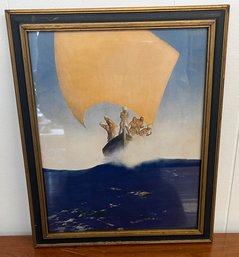 1907 Maxfield Parrish Lithograph Colliers 'The Arabian Nights'