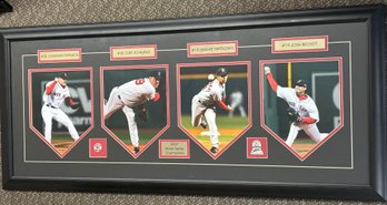 2007 World Series Champion Boston Red Sox Pitchers Collage Professionally Framed Matted