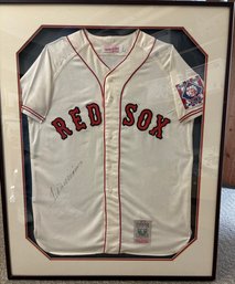 Ted Williams Autographed Boston Red Sox 1939 Cooperstown Collection Game Jersey.