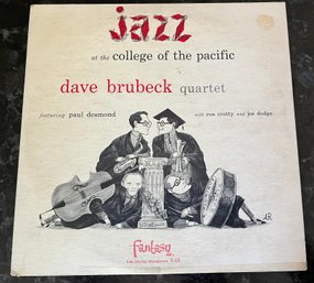 Dave Brubeck Quartet Jazz At The College Of The Pacific 10' Jazz