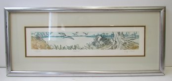 Signed POLLY CHASE Limited Edition Signed Etching NESTLINGS 49/350