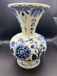 1953 Delft Blue White Holland Pottery Vase