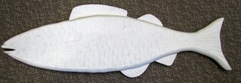 Painted Wooden Hanging Fish - 28.75' Long