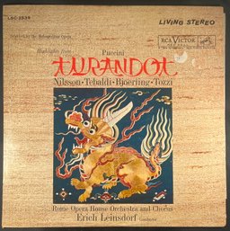 Puccini Turandot Highlights / LSC-2539 / LP Record
